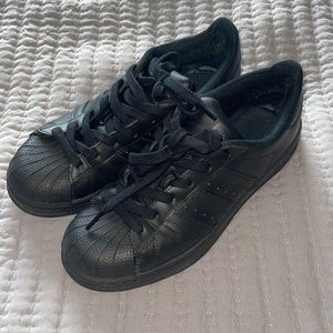 Size 5 Adidas black sneakers